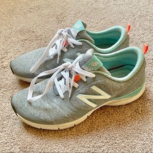 Gray with Orange/blue New Balance Sneakers size 10
